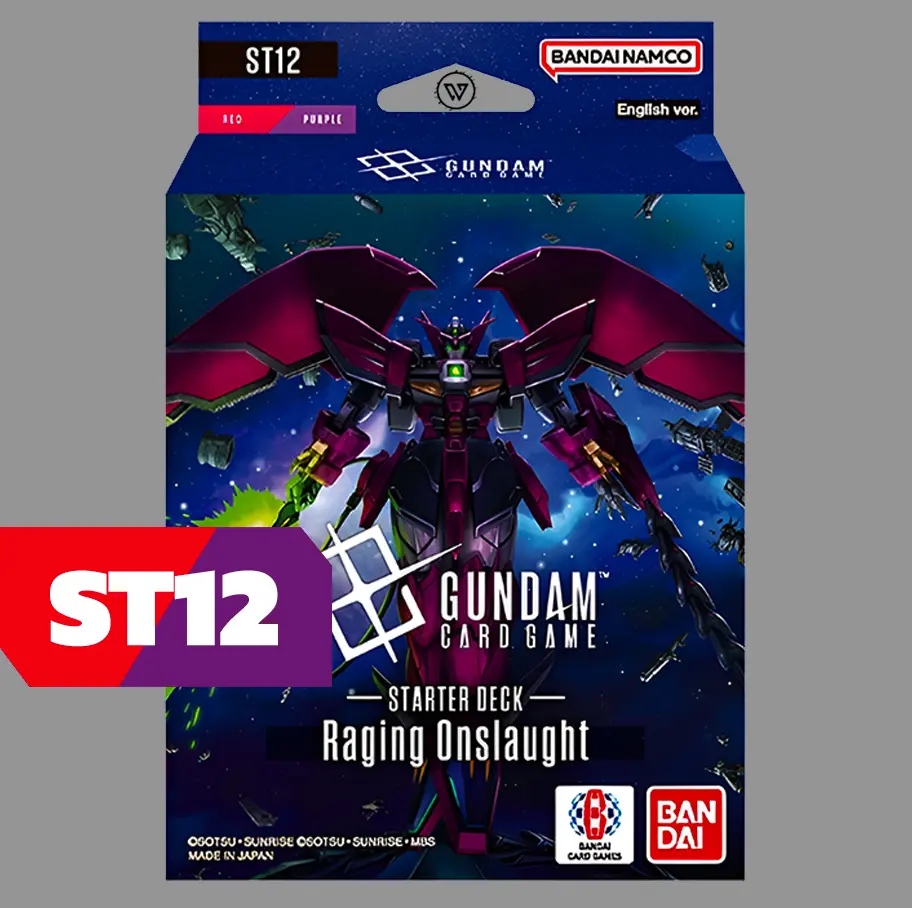 ST12 GUNDAM Gundam TCG Starter Deck ST12 Raging Onslaught ENG - immagine 1