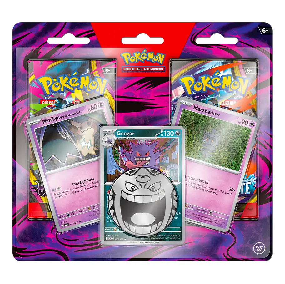 Pokémon Blister 2 Buste Gengar, Marshadow Mimikyu Pokémon Blister 2 Buste Gengar, Marshadow e Mimikyu ITA - immagine 1